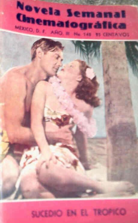 NOVELA SEMANAL CINEMATOGRAFICA magazine side cover Issue 148  1942