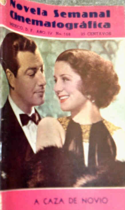 NOVELA SEMANAL CINEMATOGRAFICA magazine side cover Issue 168  1942