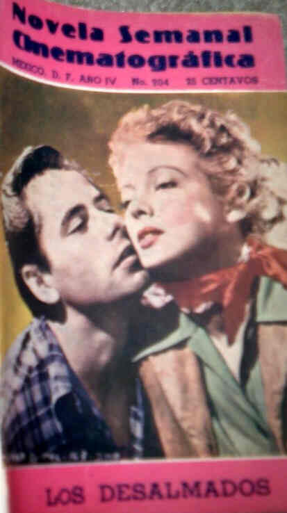 NOVELA SEMANAL CINEMATOGRAFICA magazine side cover Issue 204  1943