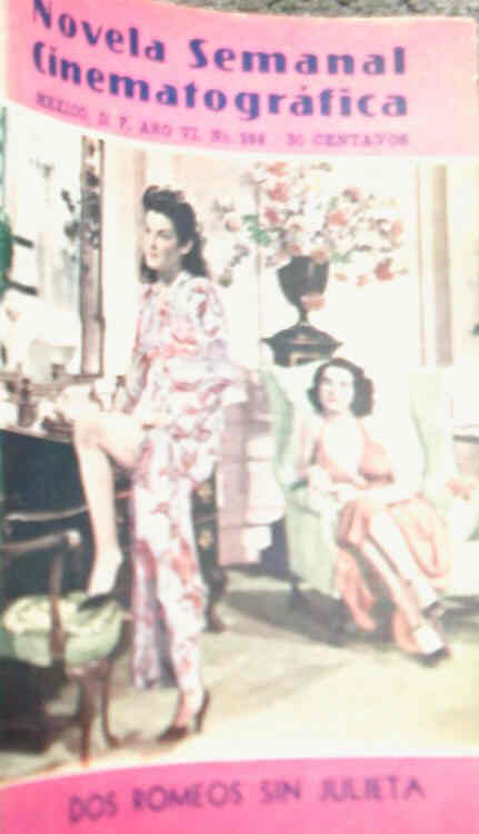 NOVELA SEMANAL CINEMATOGRAFICA magazine side cover Issue 288  1945