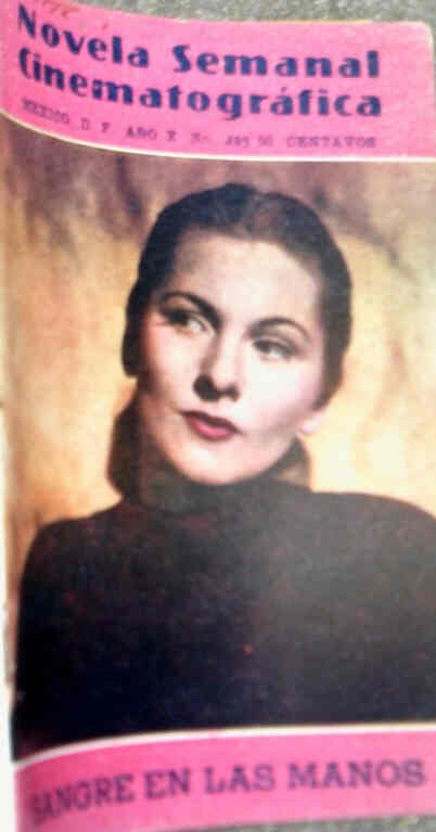 NOVELA SEMANAL CINEMATOGRAFICA magazine side cover Issue 485  1949