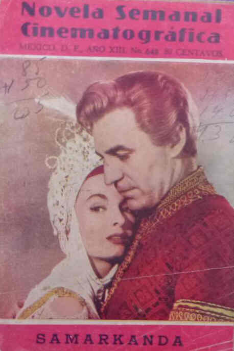 NOVELA SEMANAL CINEMATOGRAFICA magazine side cover Issue 648  1952