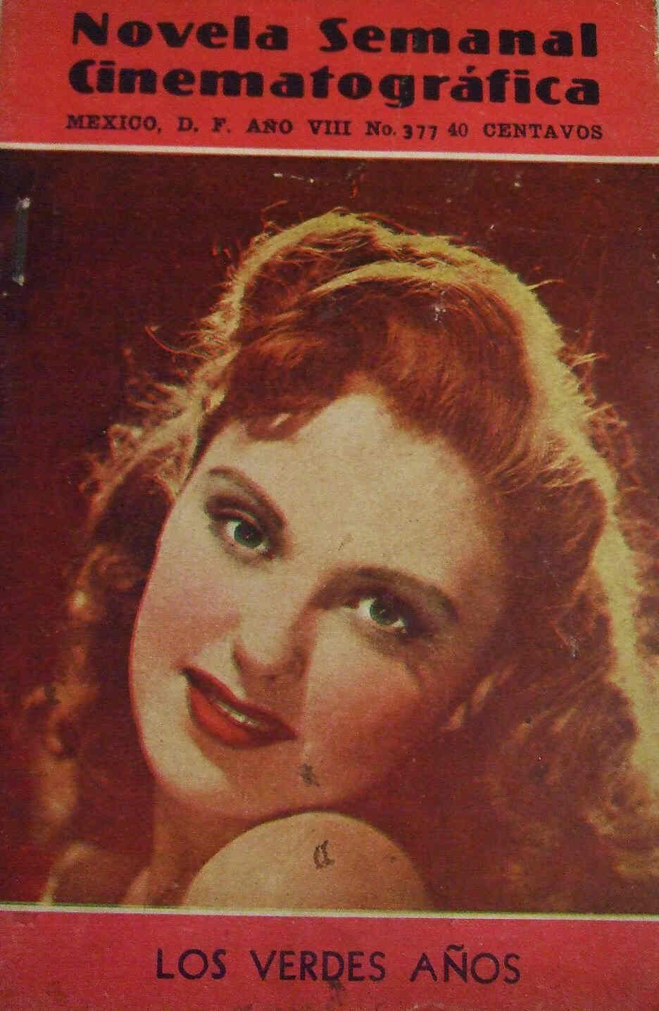 NOVELA SEMANAL CINEMATOGRAFICA magazine side cover Issue 377 27 December 1946