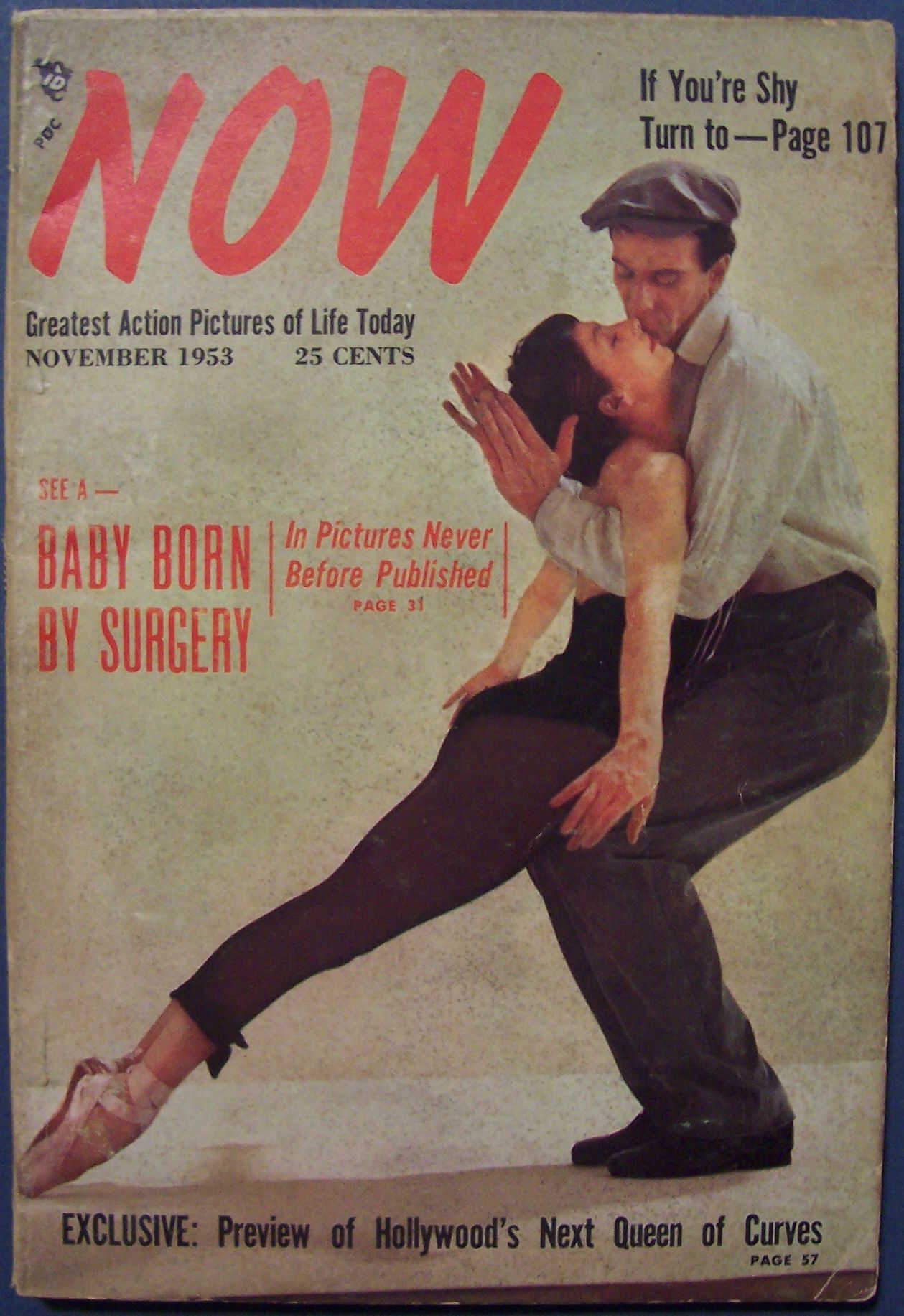 NOW magazine side cover  Vol 1 No  1  November 1953