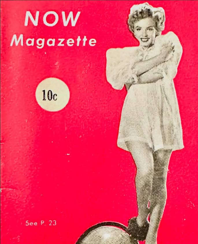 NOW MAGAZETTE magazine side cover   1952