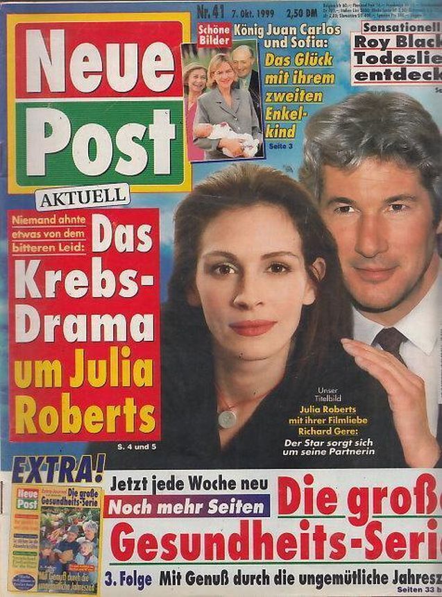 NEUE POST magazine side cover Issue 41 7 October 1999