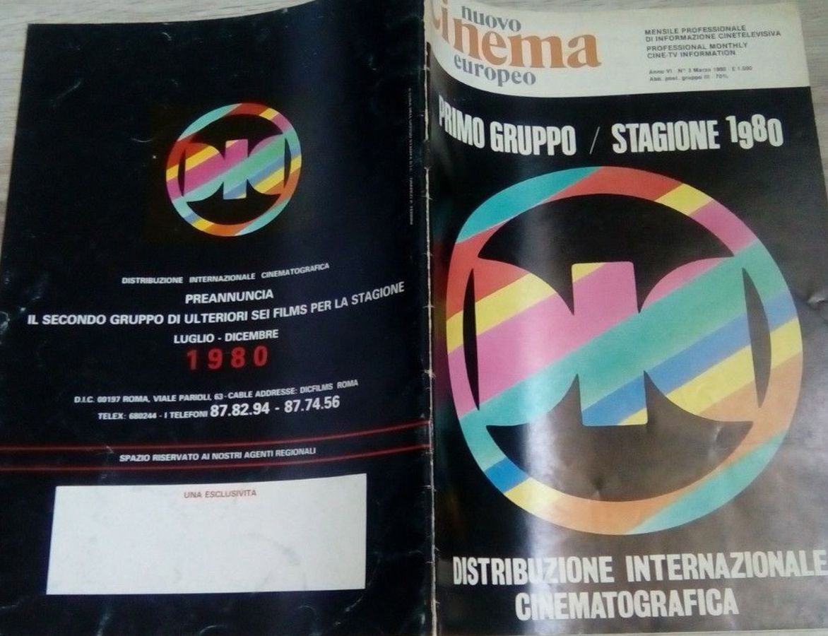 NUOVO CINEMA EUROPEO magazine side cover  March 1980