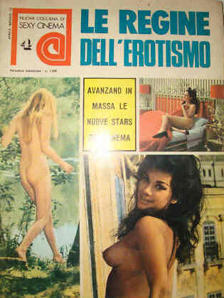 NEW (NUOVO) COLLANA DI SEXY-CINEMA magazine side cover Issue 4 April 1973