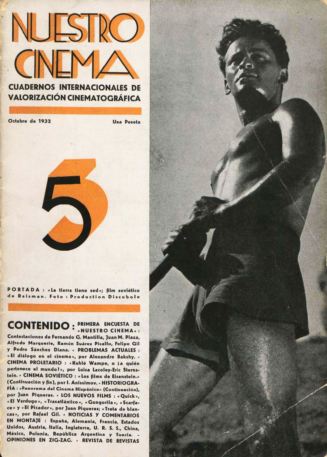 NUESTRO CINEMA magazine side cover Issue 5 October 1932