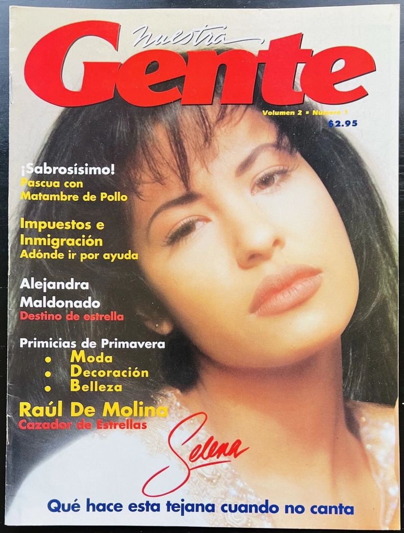 NUESTRA GENTE magazine side cover  March 1994