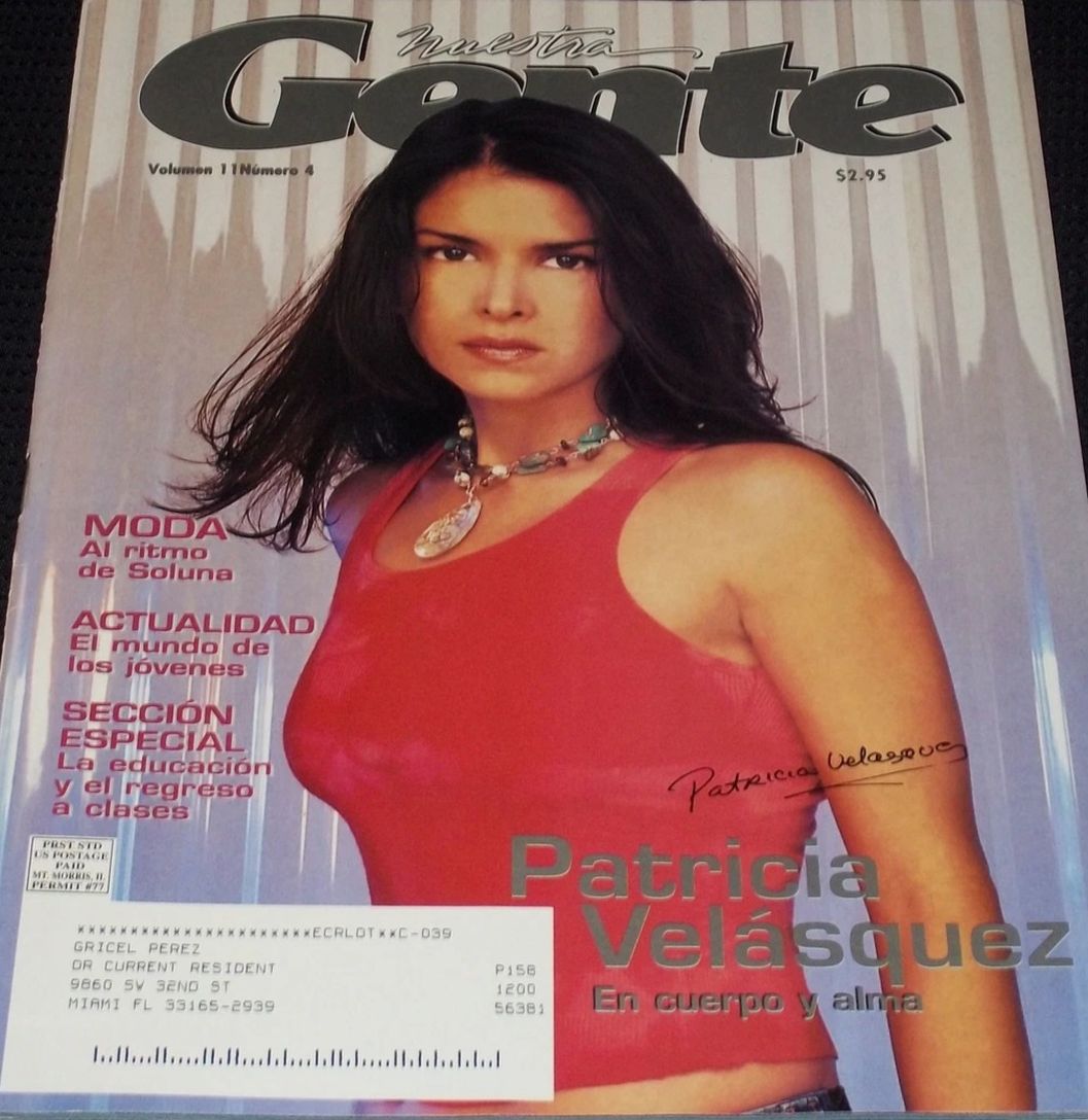 NUESTRA GENTE magazine side cover Issue v11n4   2003