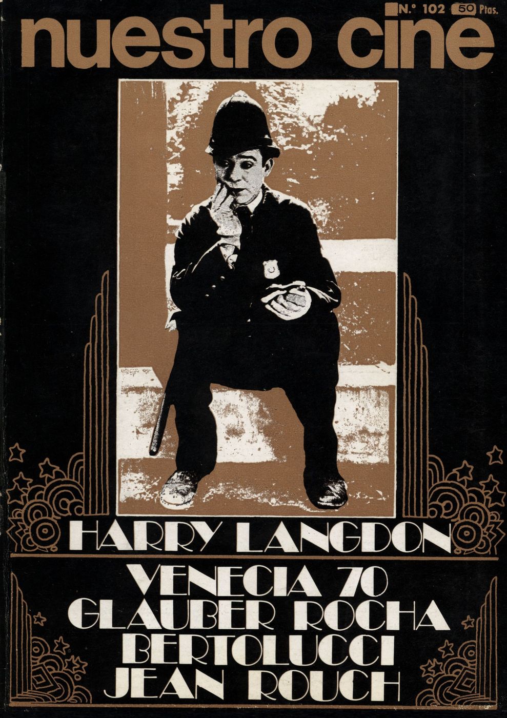 NUESTRO CINE magazine side cover Issue 102 October 1970