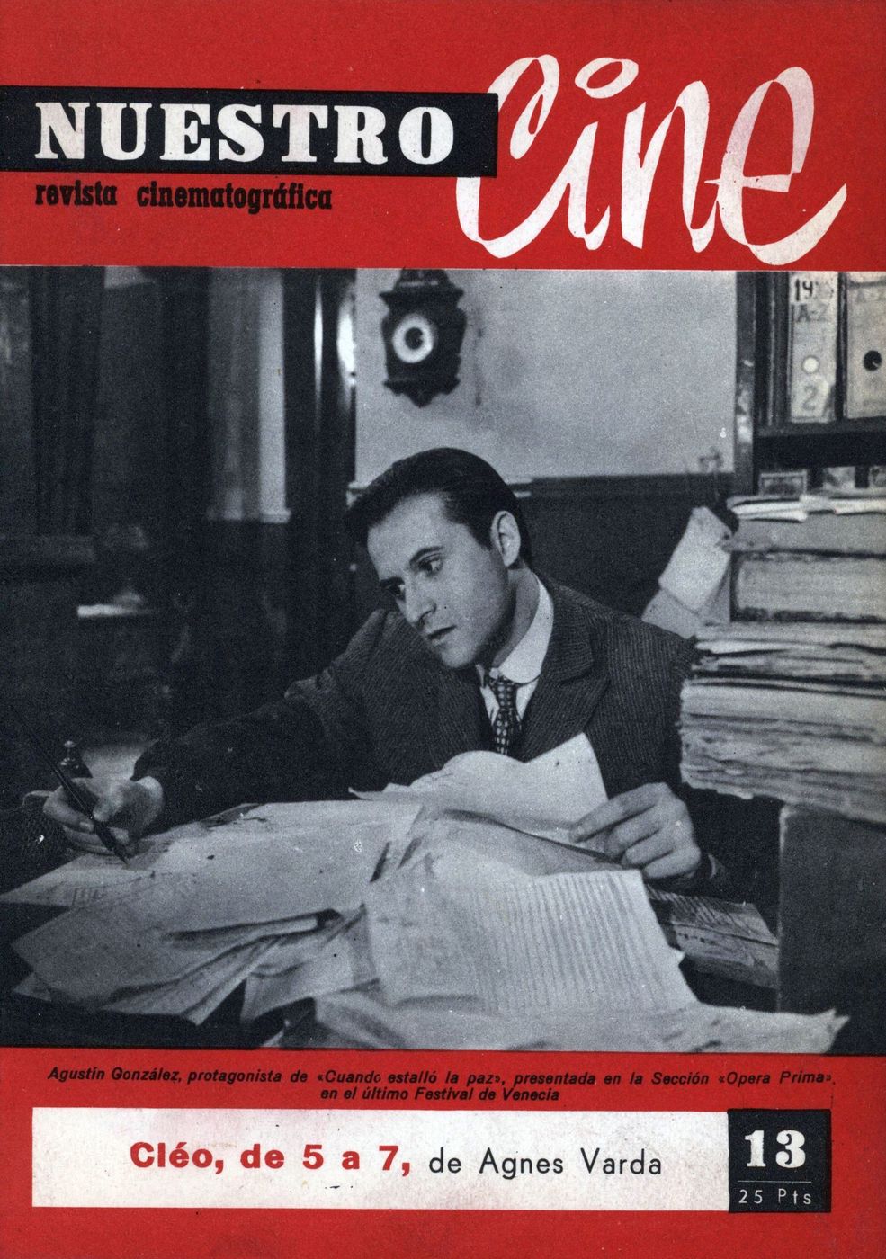 NUESTRO CINE magazine side cover Issue 13 October 1962