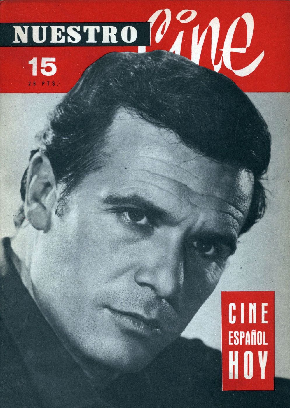 NUESTRO CINE magazine side cover Issue 15 December 1962