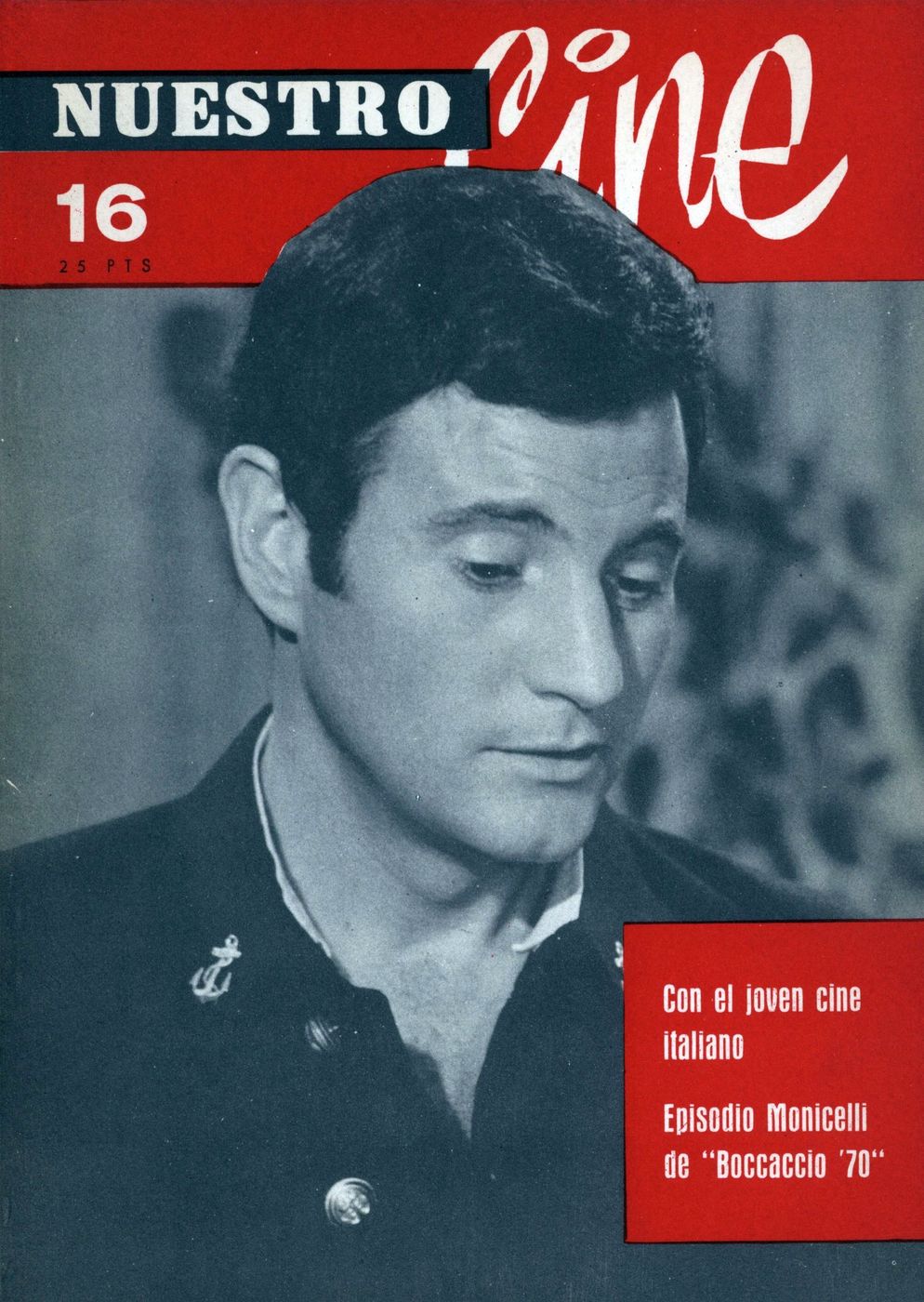 NUESTRO CINE magazine side cover Issue 16 January 1963