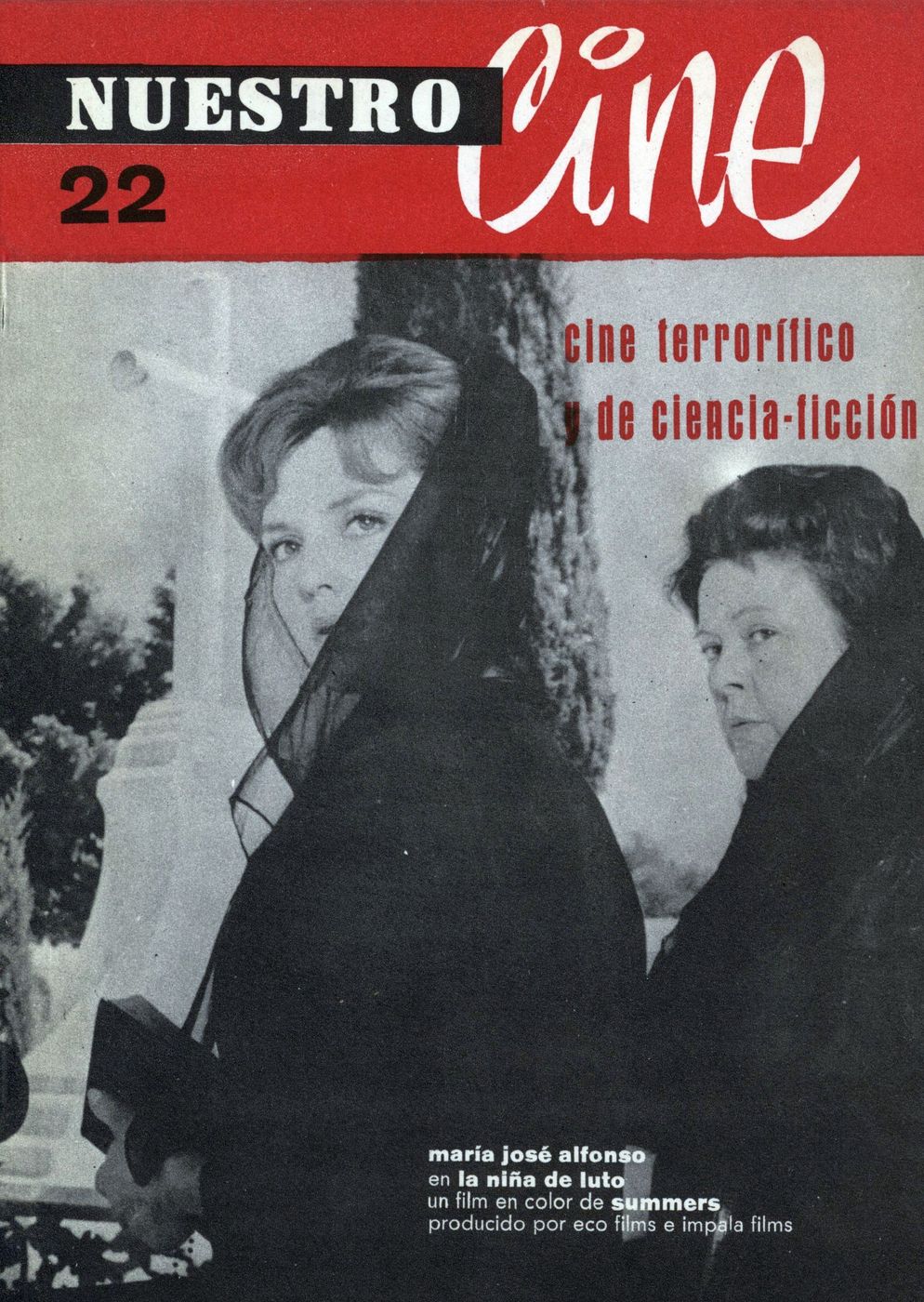 NUESTRO CINE magazine side cover Issue 22 September 1963