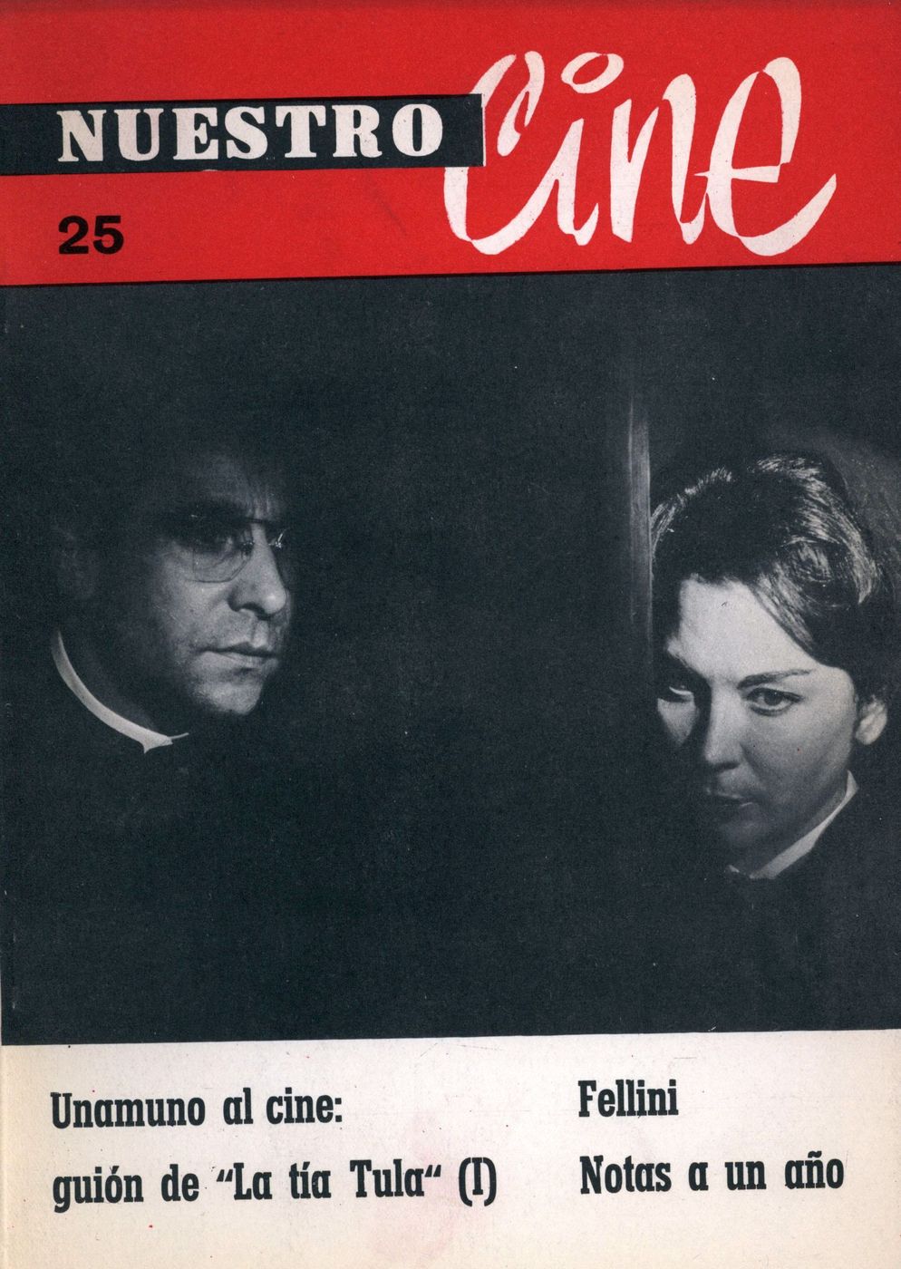 NUESTRO CINE magazine side cover Issue 25 December 1963
