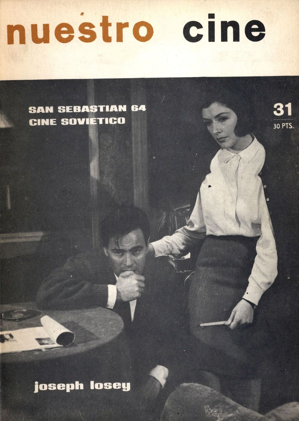 NUESTRO CINE magazine side cover Issue 31 July 1964
