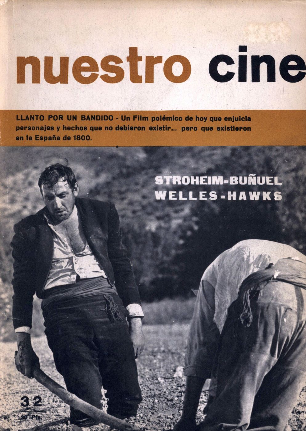 NUESTRO CINE magazine side cover Issue 32 August 1964
