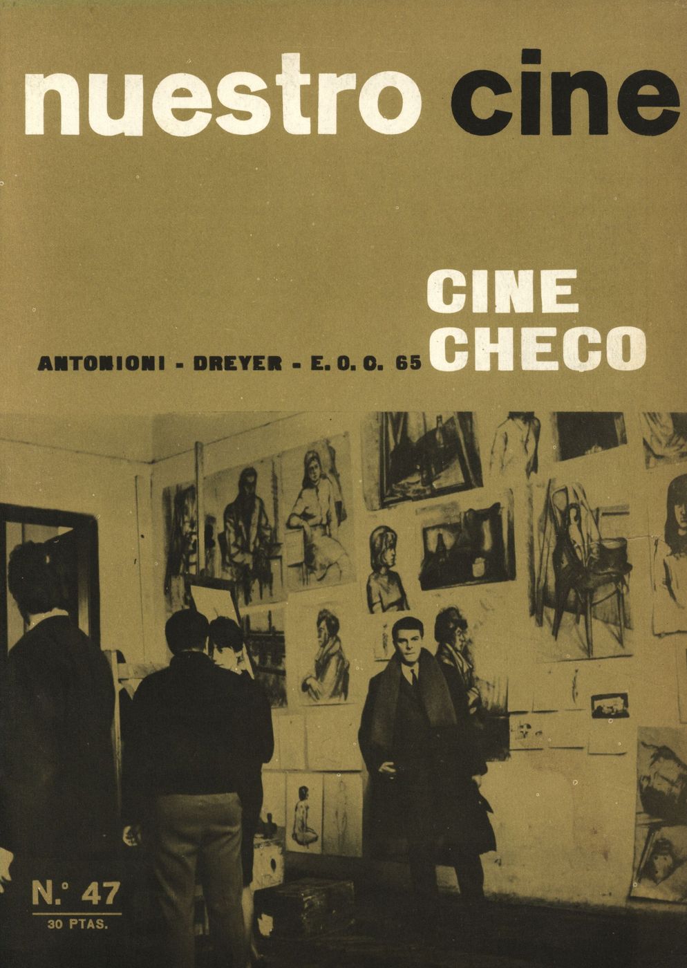 NUESTRO CINE magazine side cover Issue 47 December 1965
