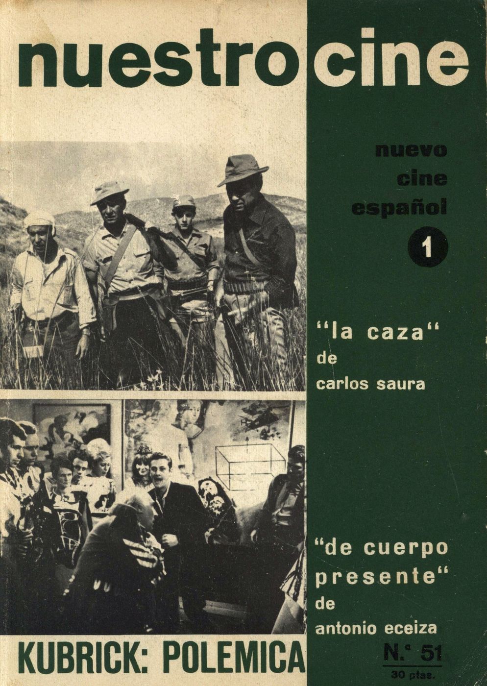 NUESTRO CINE magazine side cover Issue 51 April 1966