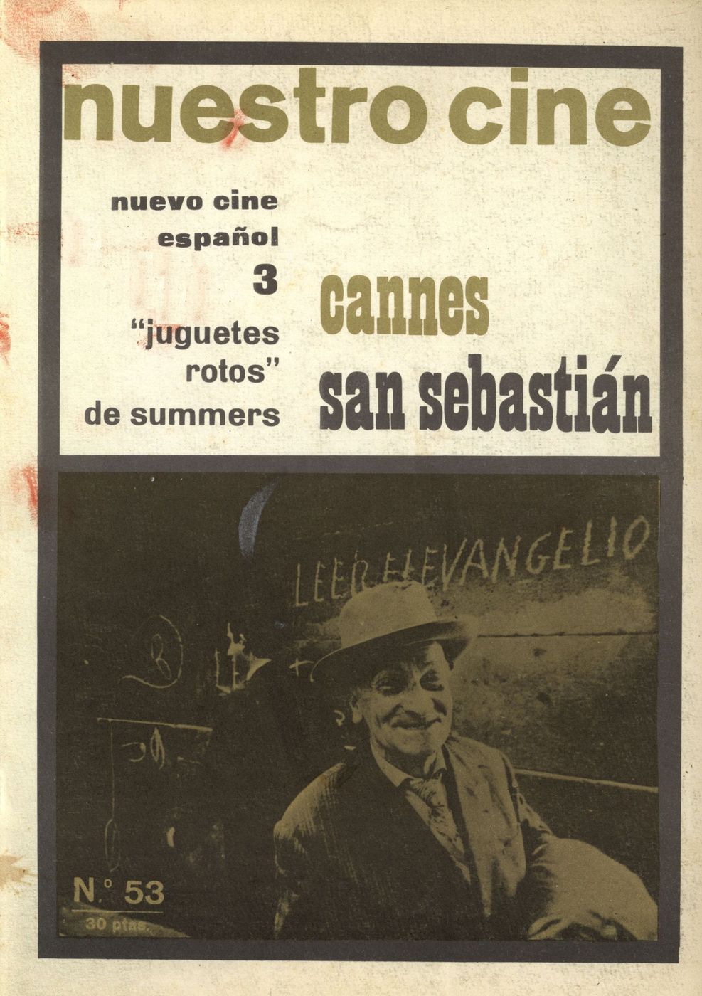NUESTRO CINE magazine side cover Issue 53 June 1966