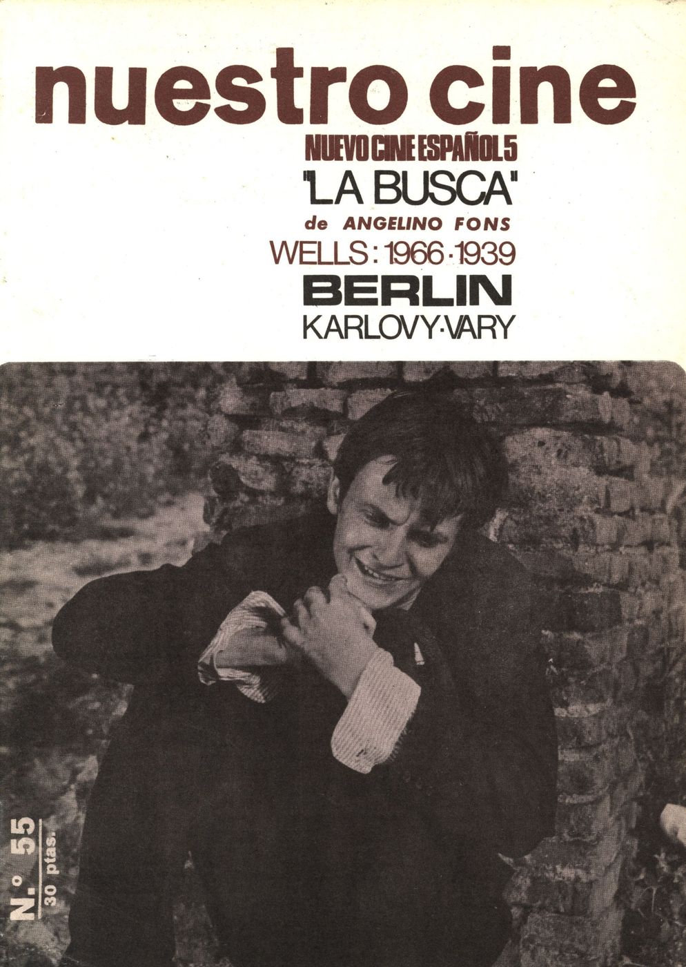 NUESTRO CINE magazine side cover Issue 55 October 1966