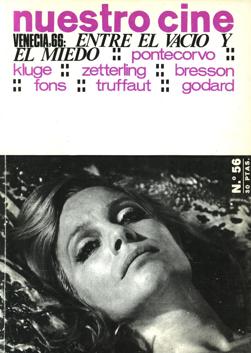 NUESTRO CINE magazine side cover Issue 56 November 1966