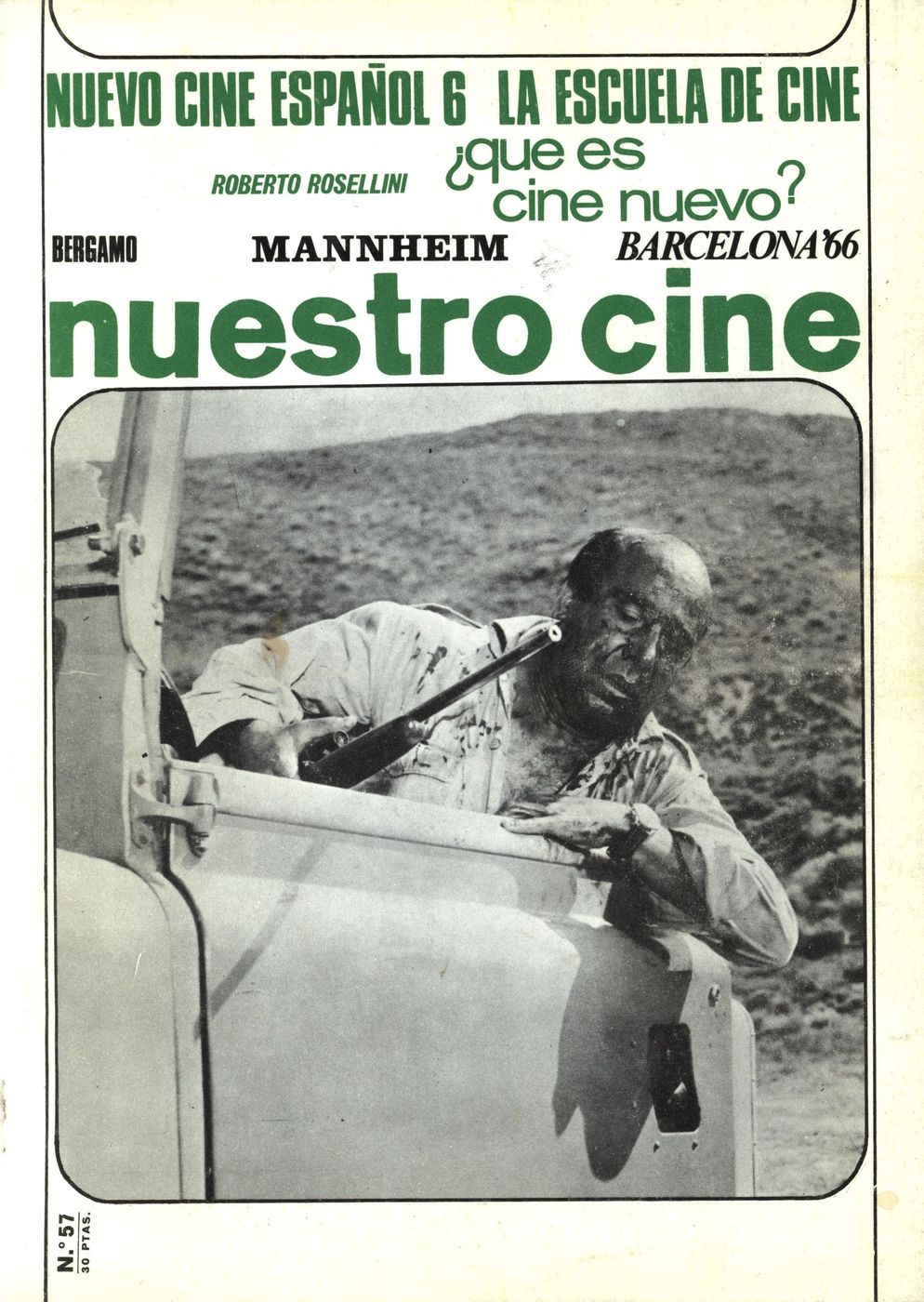 NUESTRO CINE magazine side cover Issue 57 December 1966