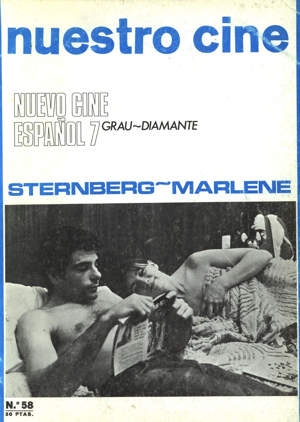 NUESTRO CINE magazine side cover Issue 58 January 1967