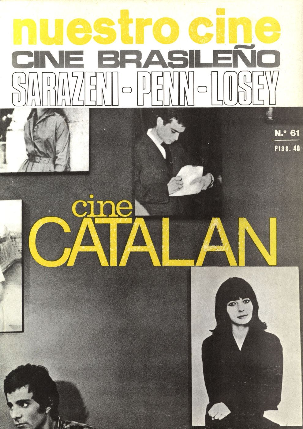 NUESTRO CINE magazine side cover Issue 61 April 1967
