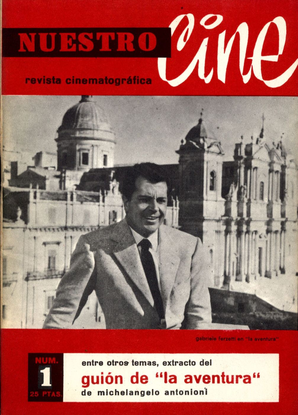 NUESTRO CINE magazine side cover Issue 1 July 1961