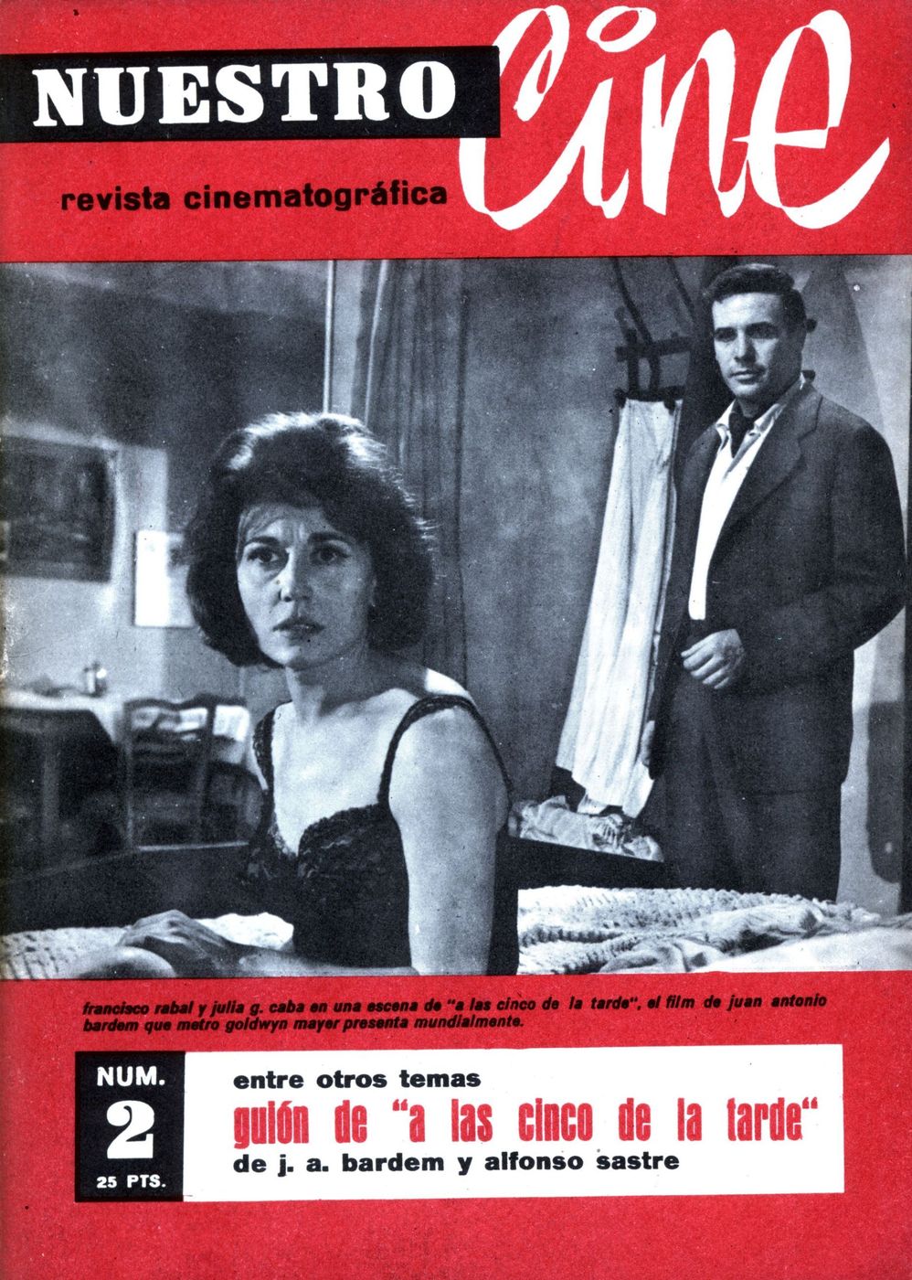 NUESTRO CINE magazine side cover Issue 2 August 1961