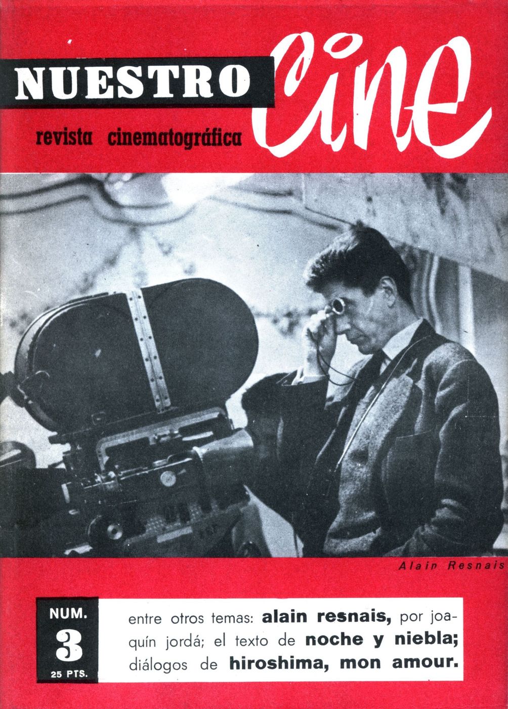 NUESTRO CINE magazine side cover Issue 3 September 1961