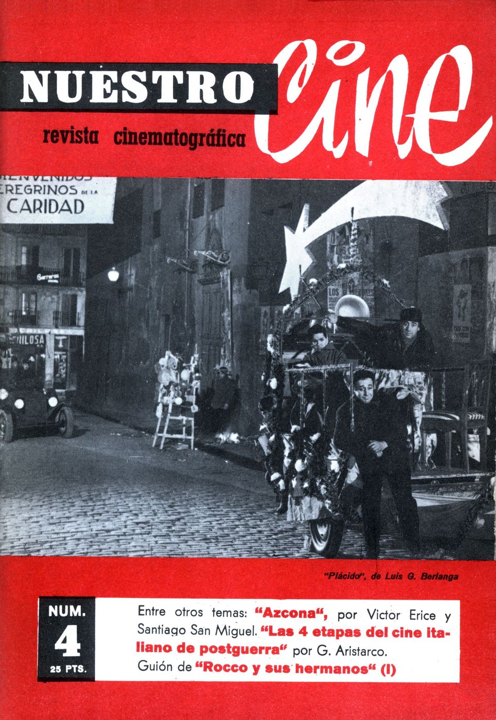 NUESTRO CINE magazine side cover Issue 4 October 1961