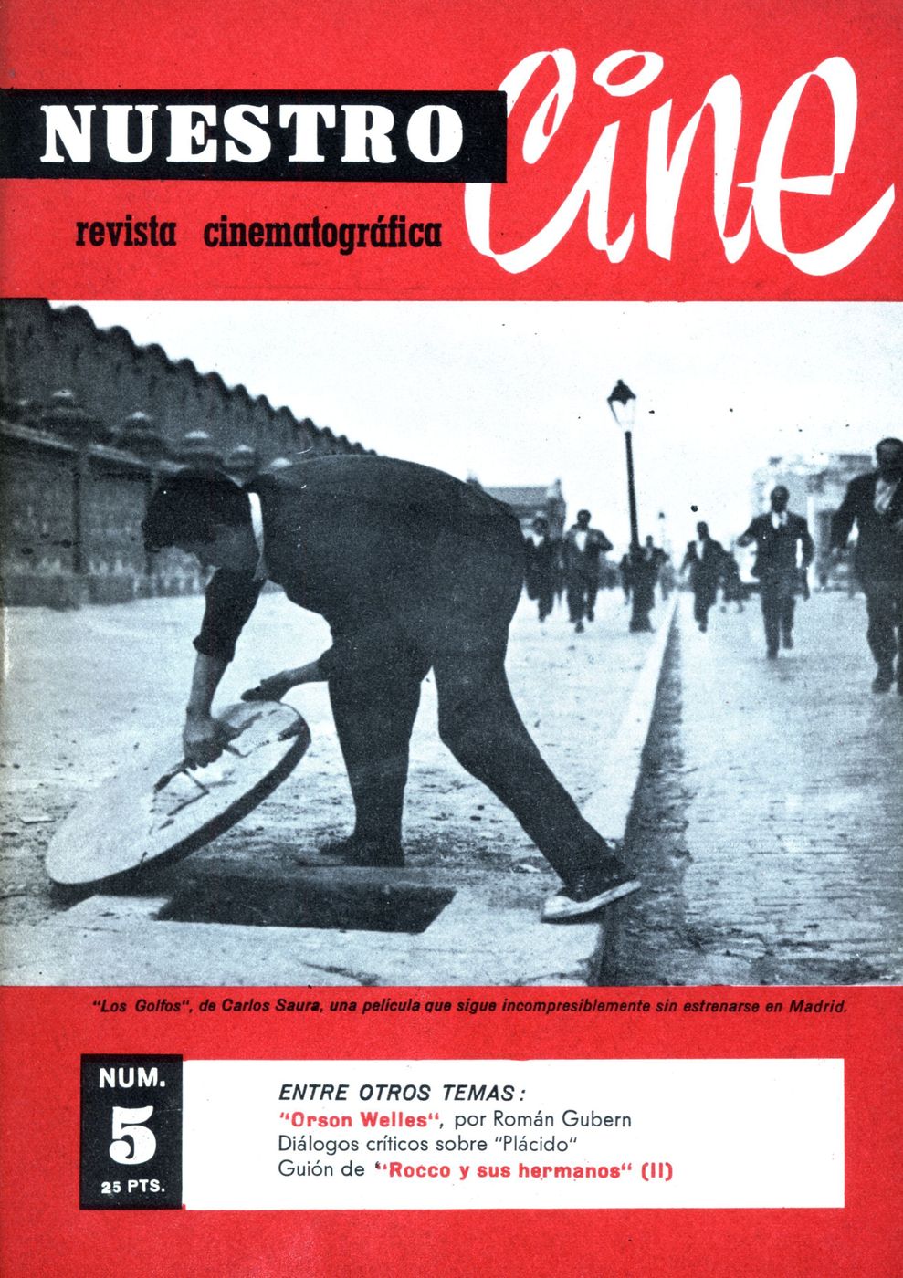 NUESTRO CINE magazine side cover Issue 5 November 1961