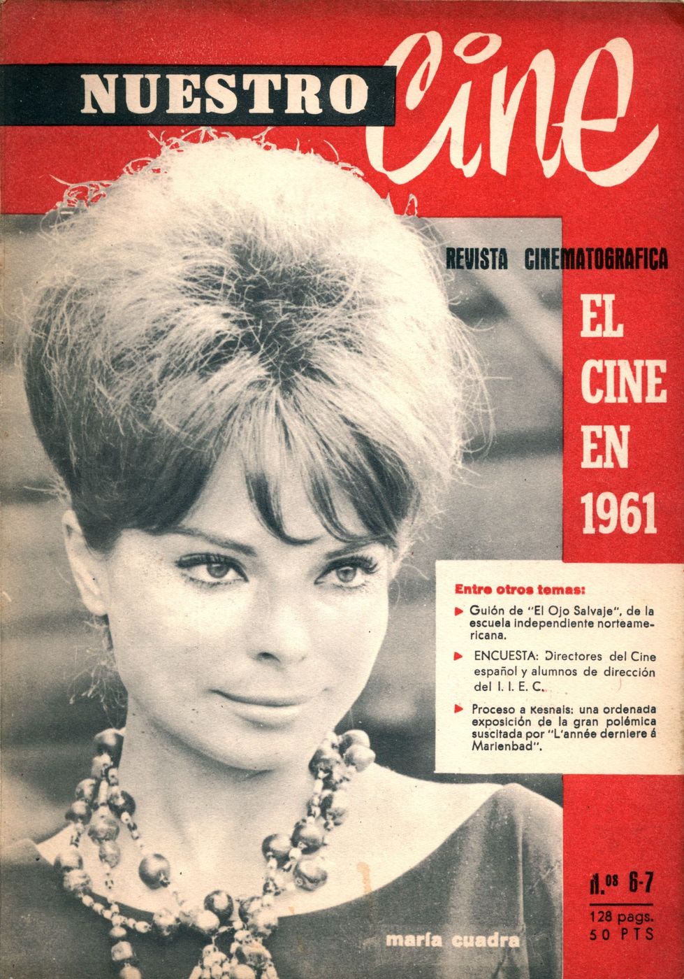 NUESTRO CINE magazine side cover Issue 6/7 December 1961