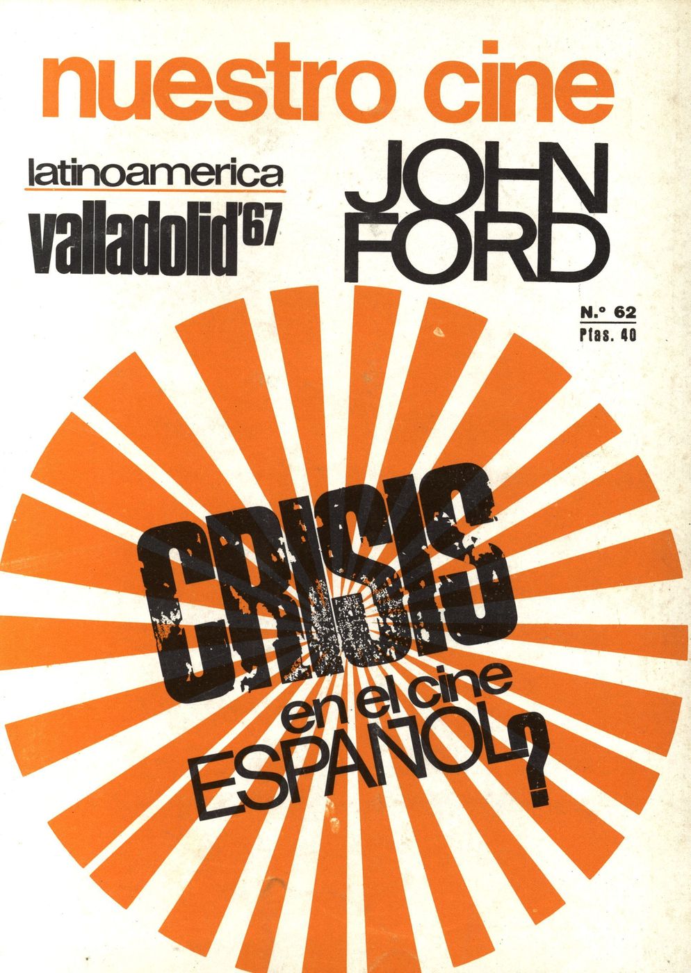 NUESTRO CINE magazine side cover Issue 62 June 1967