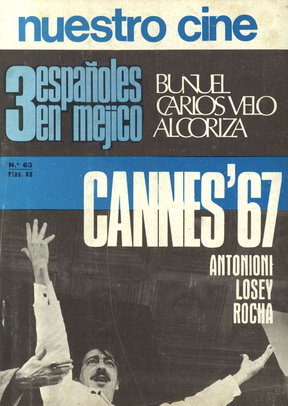 NUESTRO CINE magazine side cover Issue 63 July 1967