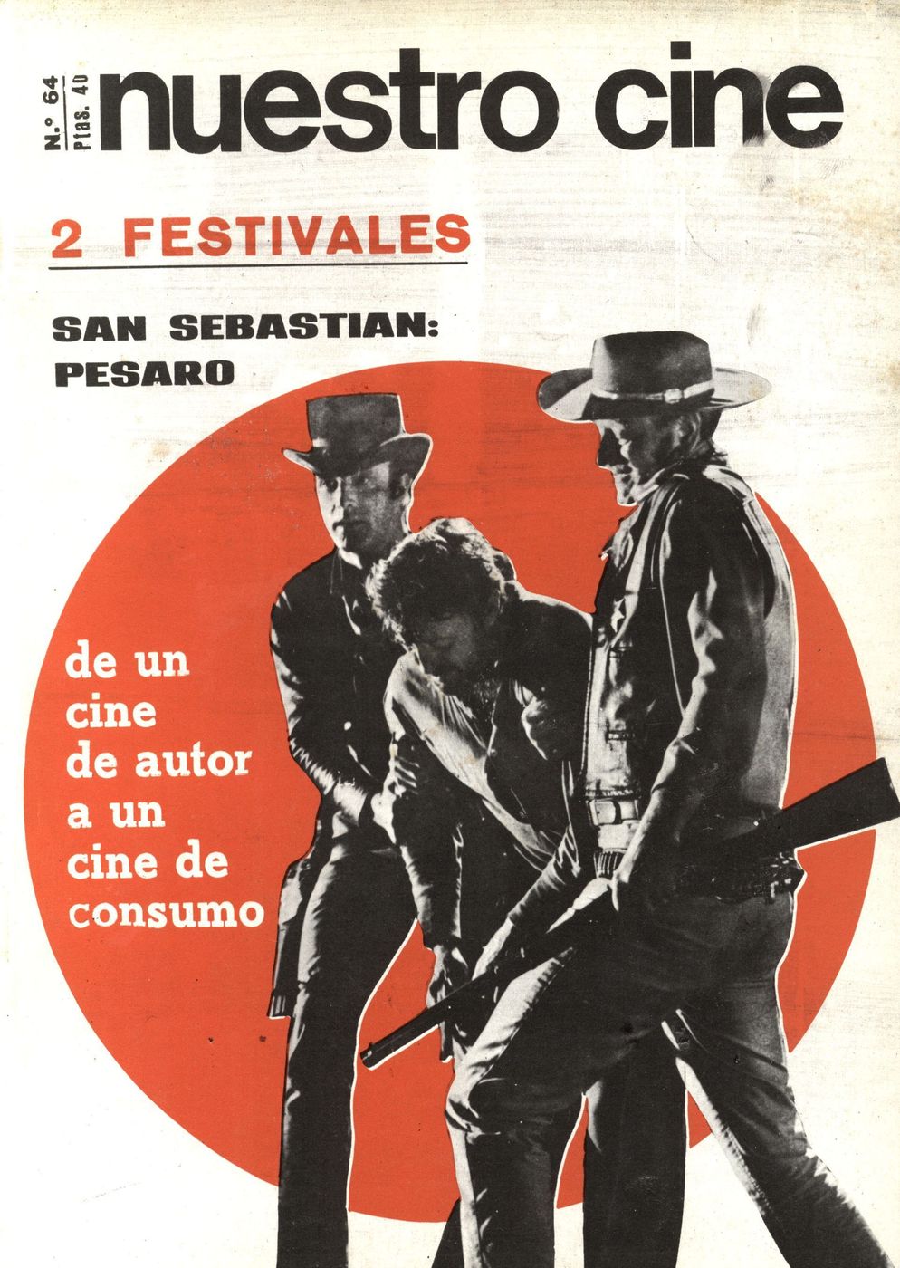NUESTRO CINE magazine side cover Issue 64 August 1967