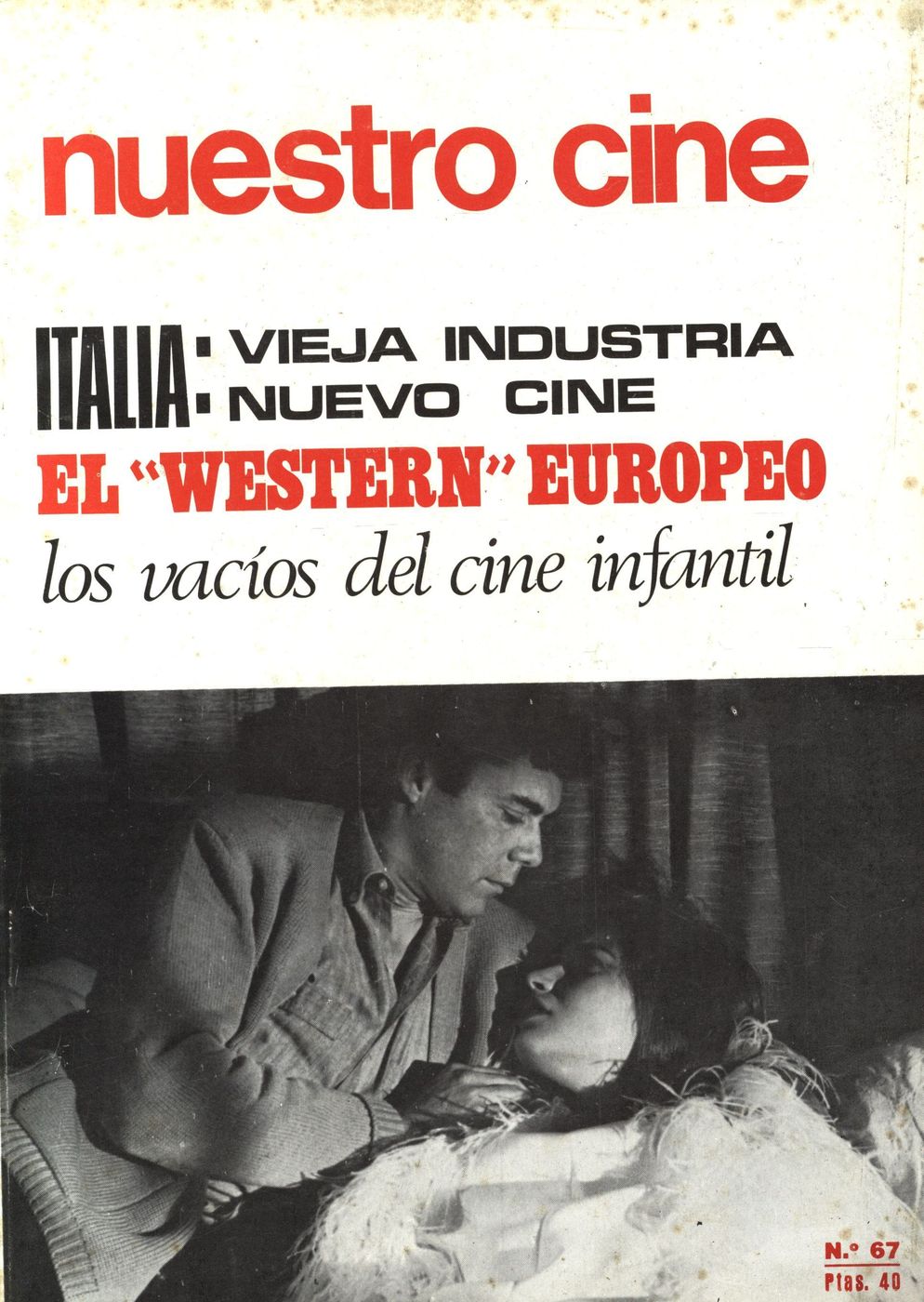 NUESTRO CINE magazine side cover Issue 67 November 1967