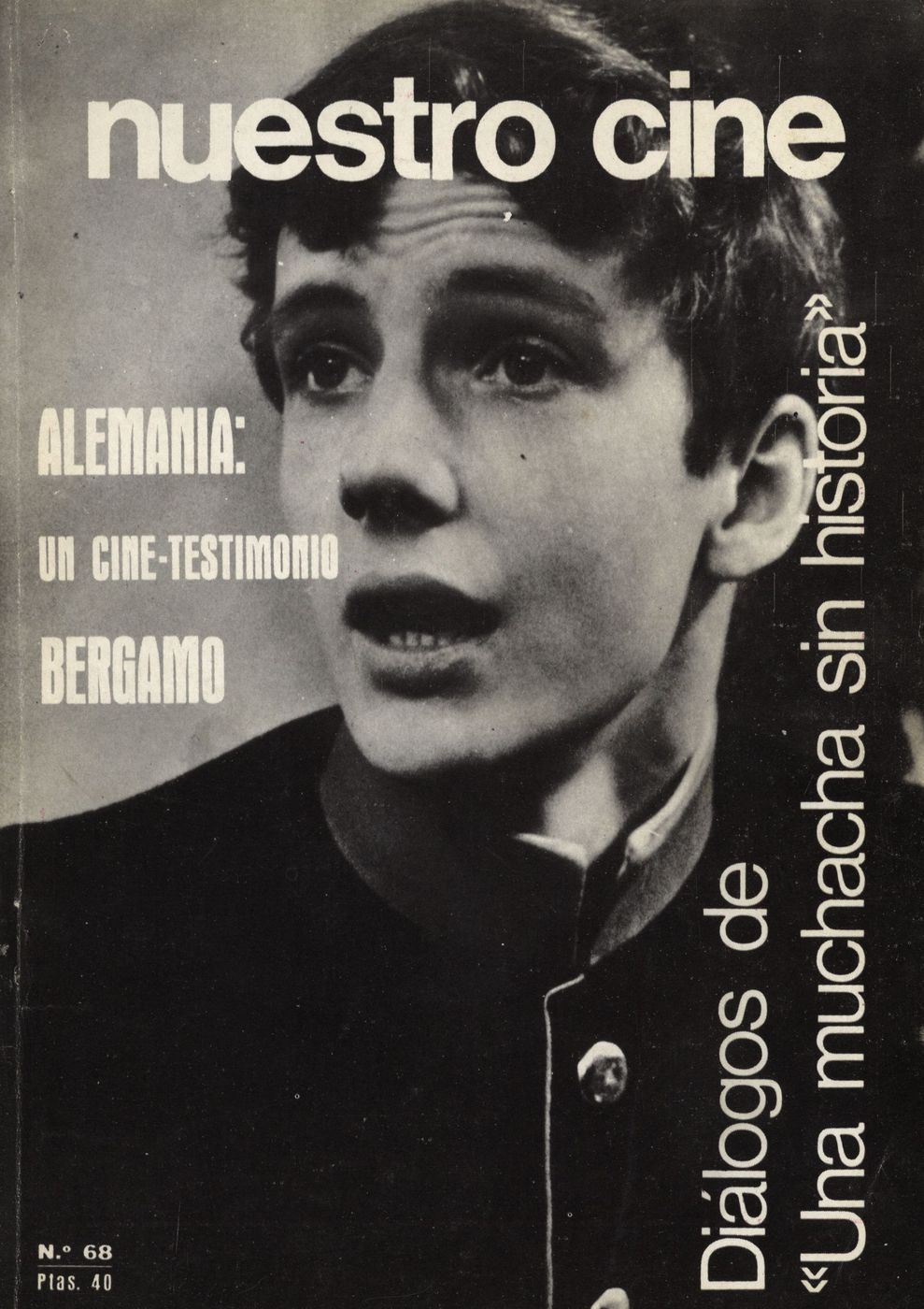 NUESTRO CINE magazine side cover Issue 68 December 1967