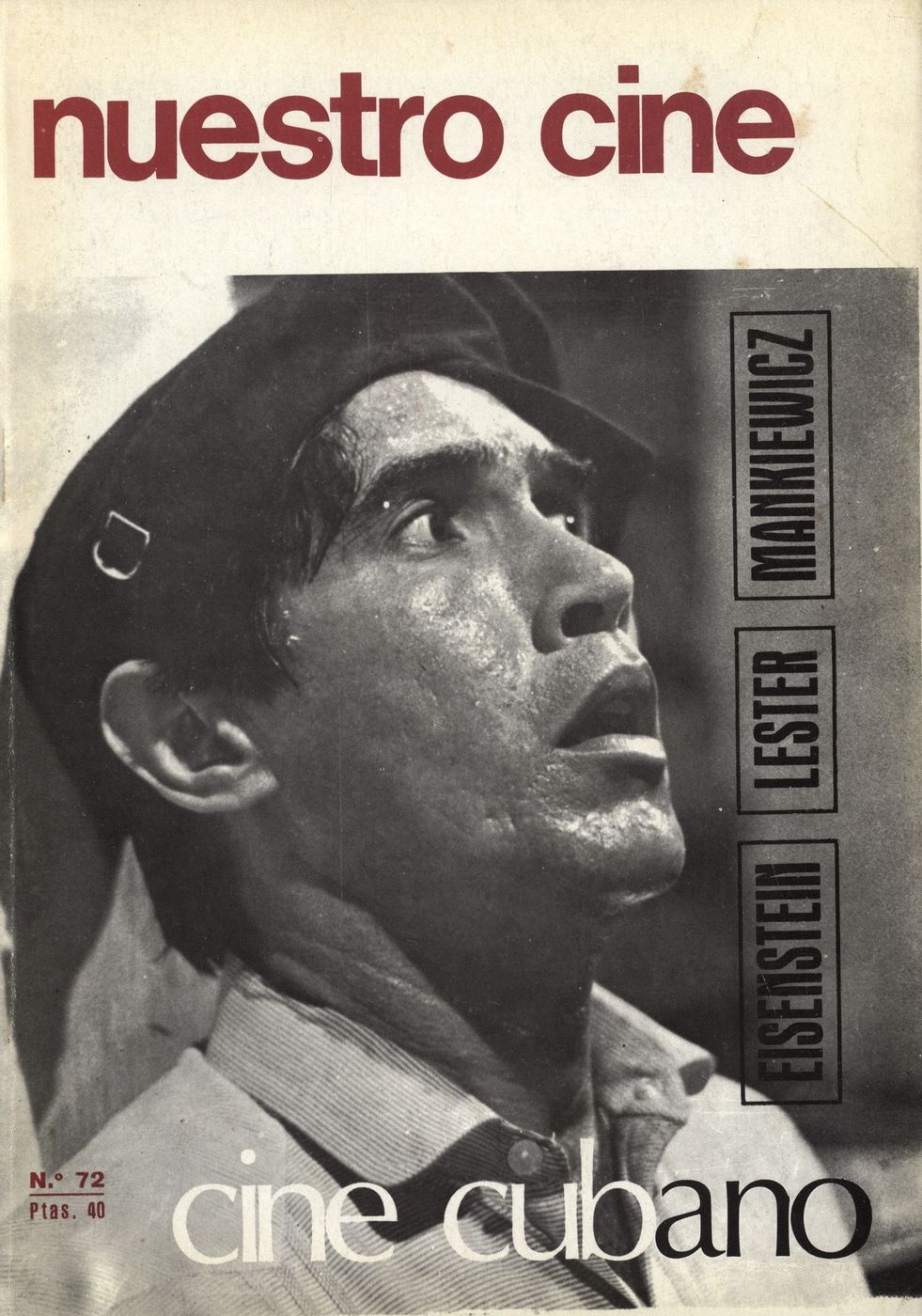 NUESTRO CINE magazine side cover Issue 72 April 1968