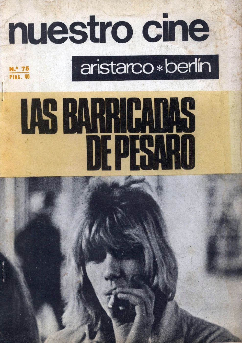 NUESTRO CINE magazine side cover Issue 75 July 1968