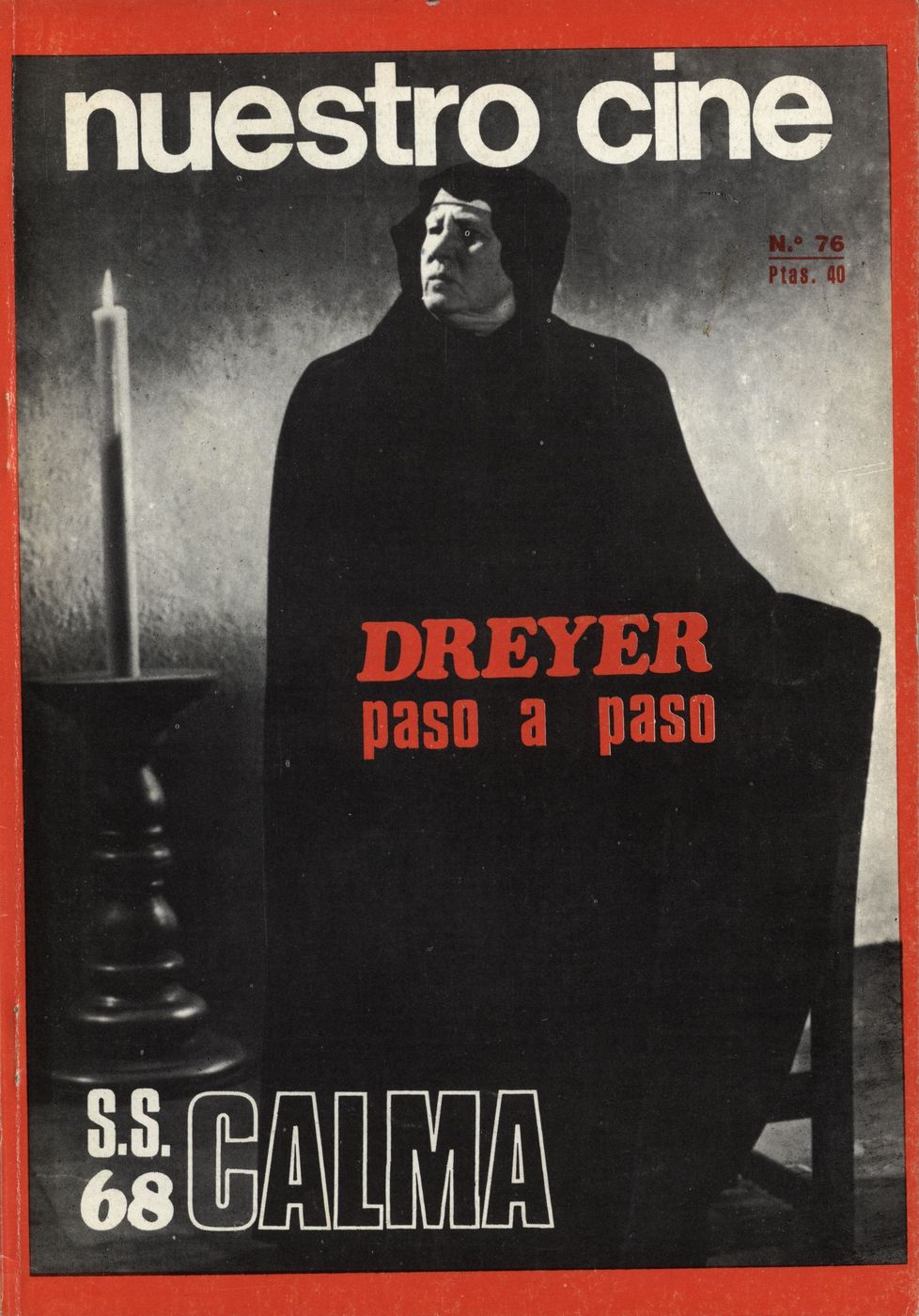 NUESTRO CINE magazine side cover Issue 76 August 1968