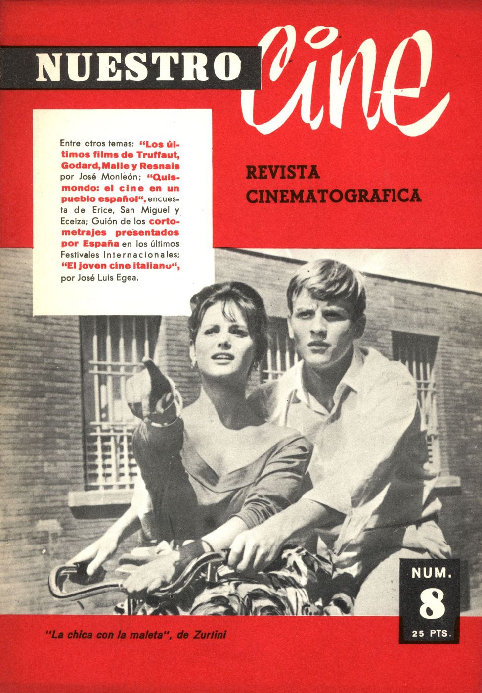NUESTRO CINE magazine side cover Issue 8 February 1962