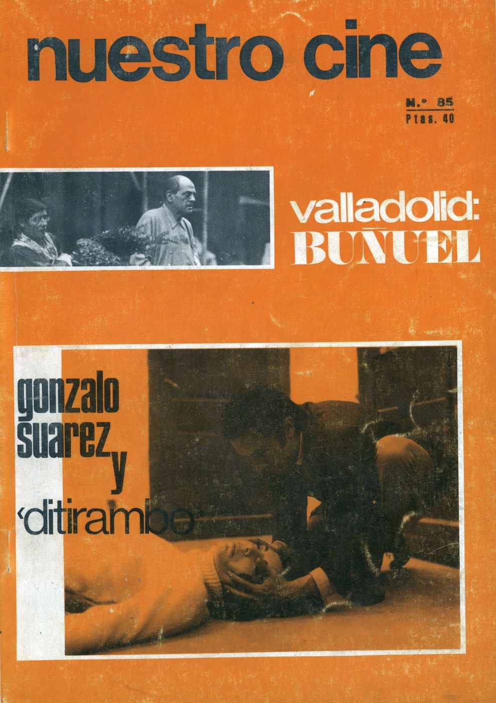 NUESTRO CINE magazine side cover Issue 85 May 1969
