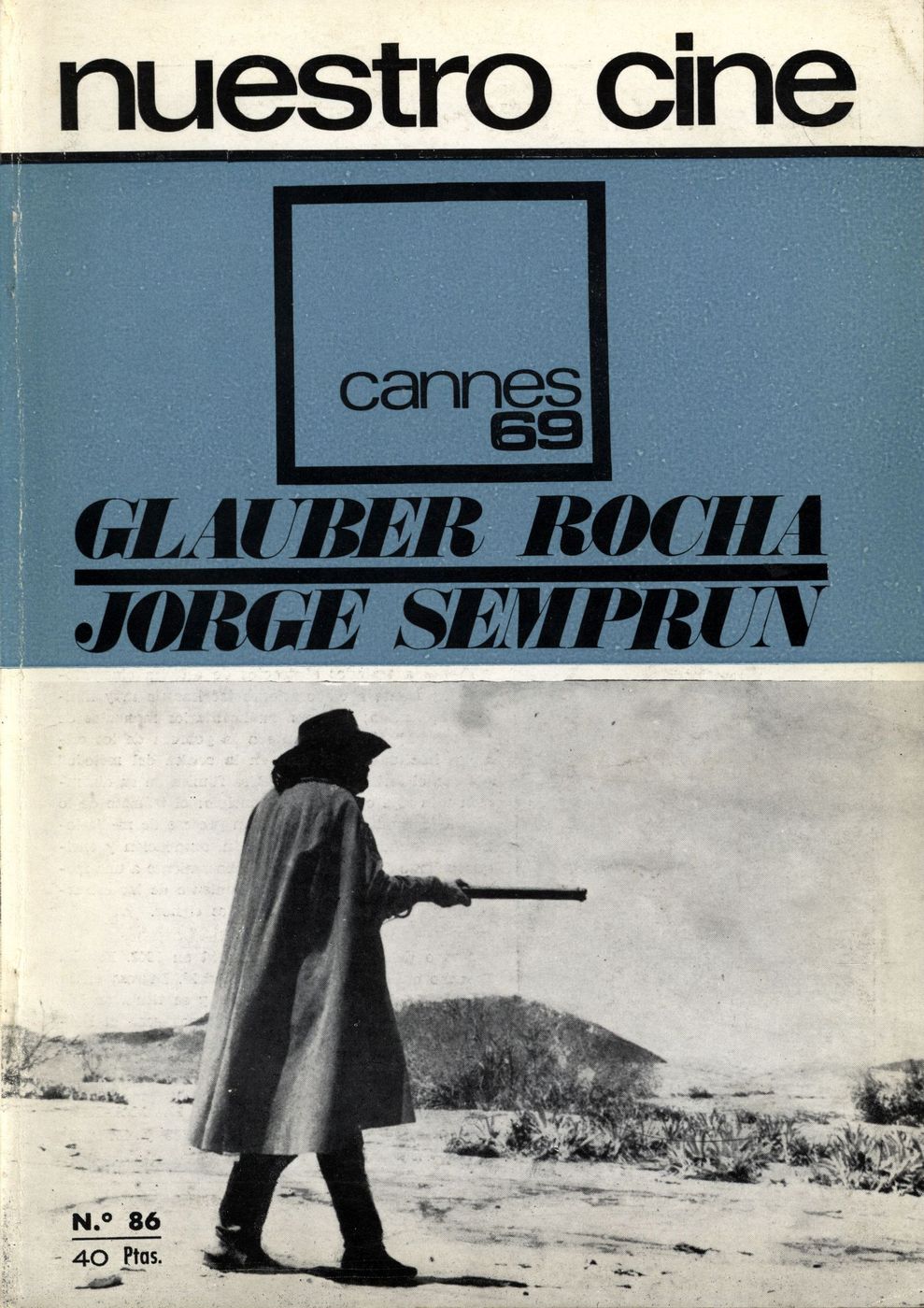 NUESTRO CINE magazine side cover Issue 86 June 1969