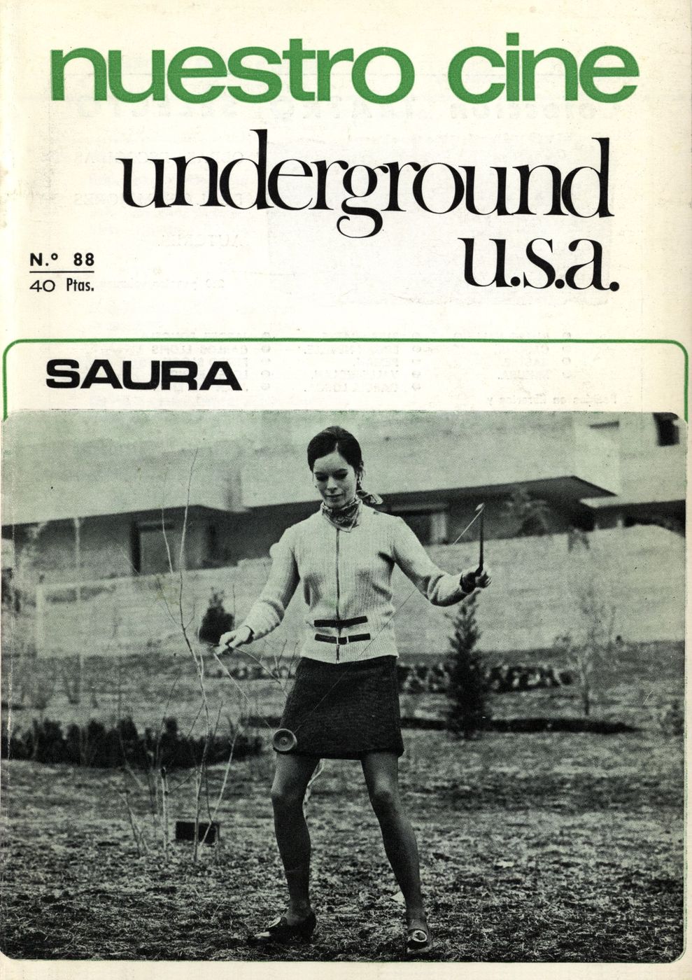 NUESTRO CINE magazine side cover Issue 88 August 1969