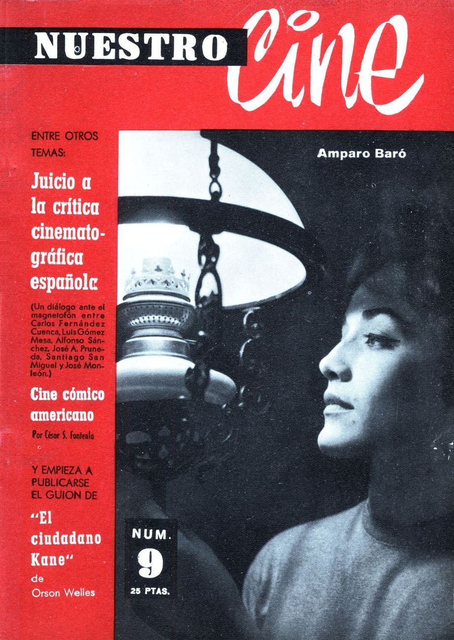 NUESTRO CINE magazine side cover Issue 9 March 1962